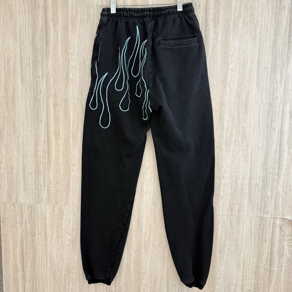 Culture Kings Loiter Track Pants Womens XS Jogger Streetwear Flames Heavyweight - Picture 6 of 16